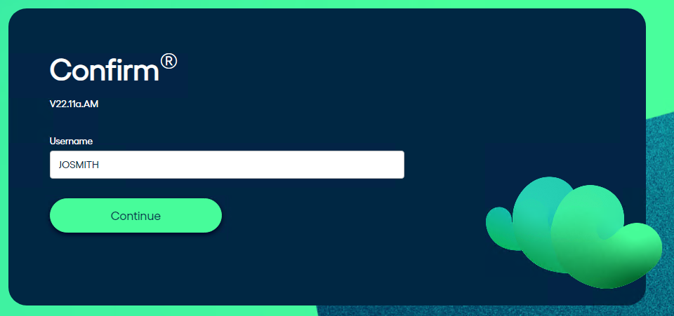 Sam Login Screen
